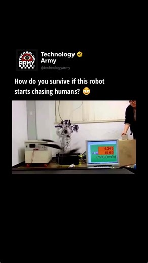 TechnologyARMY | Engineered by MSC Lab at KAIST, this velociraptor-inspired machine hits 46 km/h on a treadmill, making it faster than most humans… and some... | Instagram