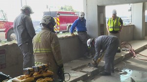 Emergency crews train at Greensboro parking deck before demolition