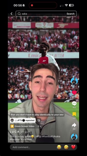 Top Football Skills by Saka and Neymar on TikTok