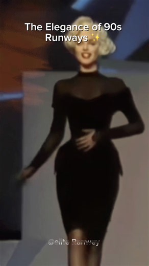 The Elegance of 90s Runways ✨ #fashion #runway #catwalk