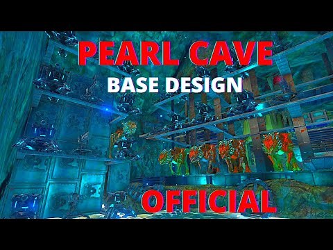 Ark Island Pearl Cave Base Design/Tutorial, Ark Official Settings, Pvp, Alpha Born