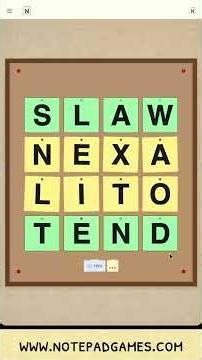 Muddle - Notepad Games - January 22nd 2026