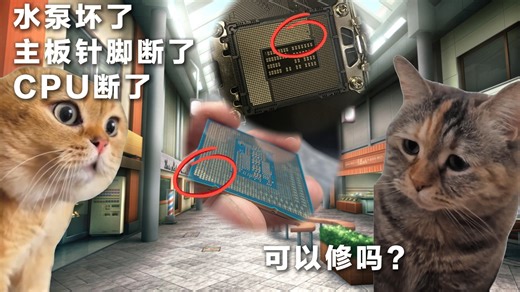 【猫meme】图吧新素材—自己把CPU干断了！