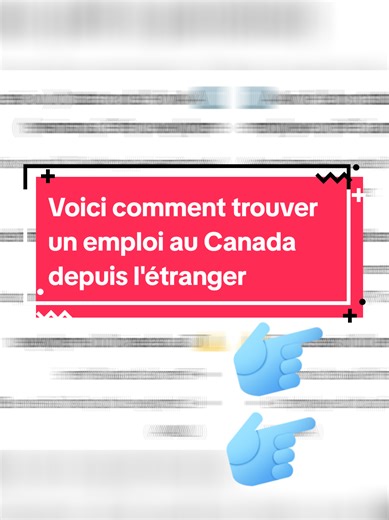Voici comment décrocher un emploi au Canada depuis l'étranger#ImmigrationCanada #TravaillerAuCanada #EmploiCanada #VisaCanada #ExpatCanada