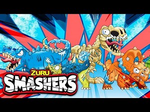SMASHERS! Dino Ice Age 2 + More Kids Cartoons! | Zuru | Smashers World | Animated Stories