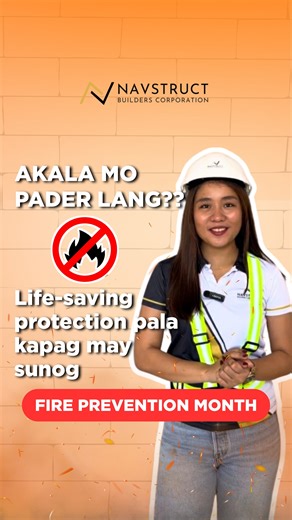 𝗔𝗞𝗔𝗟𝗔 𝗠𝗢 𝗣𝗔𝗗𝗘𝗥 𝗟𝗔𝗡𝗚? 𝗟𝗜𝗙𝗘-𝗦𝗔𝗩𝗜𝗡𝗚 𝗣𝗥𝗢𝗧𝗘𝗖𝗧𝗜𝗢𝗡 𝗣𝗔𝗟𝗔 𝗞𝗔𝗣𝗔𝗚 𝗠𝗔𝗬 𝗦𝗨𝗡𝗢𝗚. 🔥 Under the National Building Code of the Philippines, required ang firewalls in certain developments — not just for safety, but also to ensure proper building design and compliance. Stay safe. Stay prepared. Always make 𝗙𝗜𝗥𝗘 𝗣𝗥𝗘𝗩𝗘𝗡𝗧𝗜𝗢𝗡 a priority. 🔥🧱 𝗙𝗼𝗹𝗹𝗼𝘄 𝘂𝘀: TikTok: navstruct Instagram: navstruct.co #Navstruct #tataknavstruct #FirePreventionMonth | N