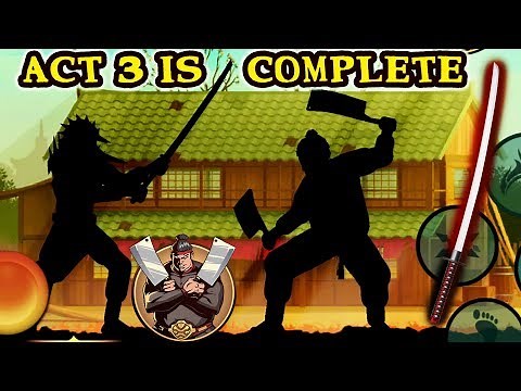 Shadow Fight 2 Special Edition. Defeating Butcher with Katana as Promised. End of Act 3!