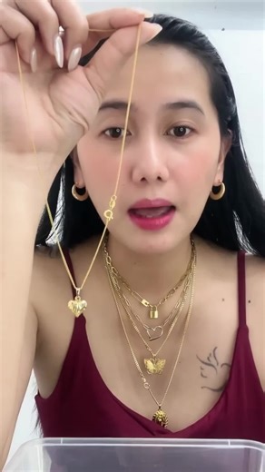 【YH】Fashion Elegant Minimalist Heart Cuban Thin Chain Necklace Accessories For Women Free Box.