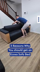 14K views · 15 reactions | Sofa, Bed & Smart Storage – All in One! ️✨ The Rio Timber Sofa Bed isn’t just stylish – it’s smart! With built-in hidden storage in the arms, you get extra space for books, remotes, or anything you need within reach. Plus, it effortlessly transforms from a sleek sofa to a comfy bed in seconds! | Ecosa Sleep | Facebook