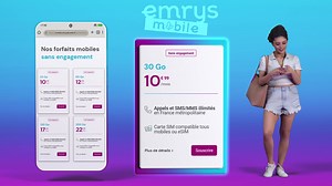 Emrys Mobile, c’est bien plus qu’un simple forfait. Vous profitez du meilleur réseau, d’une connexion 5G ultra-rapide, de plus de data, et bien sûr au même prix qu'avant. Et ce qui fait vraiment la différence : chaque recharge vous rapporte des Emrys Coins. Sans changer vos habitudes, vous transformez vos dépenses en véritable pouvoir d’achat. Choisir Emrys Mobile, c'est choisir l’intelligence économique au quotidien. | Emrys