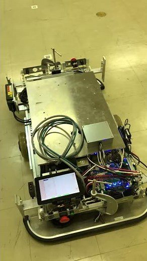 【AGV：無人搬送車】データマトリックスをセンスして走るロボット①（ロングVer）