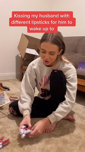 He didnt have a clue… #couple #kisses #lipstick #prank #funny #reels | The Ploofs