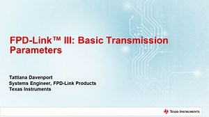 Basic transmission parameters | Vídeo | TI.com