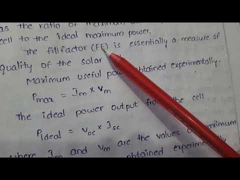 I-v characteristics of solar cell