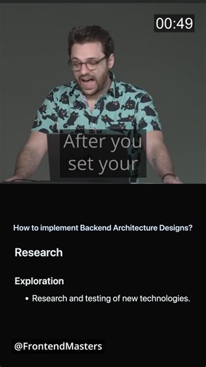 Frontend Masters on Instagram: "📝 Systems Design: Set Requirements First, Then Explore Learn more in our "Introduction to Backend Architectures" course #Fullstack #Backend #WebDev #Programming #Coding #LearnToCode #BackendDevelopment #BackendArchitecture #SystemDesign"