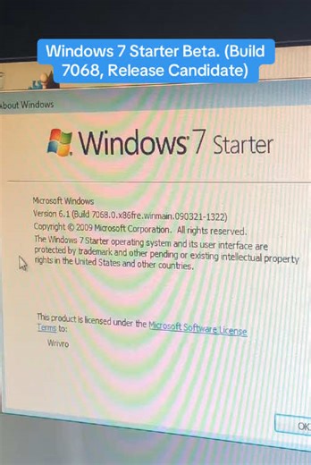 Originally compiled in March 2009, this beta of Windows 7 Starter looks quite similar to the release except for the wallpaper, which was a betta fish in a grey background. The wallpaper would be switched to harmony wallpaper in build 7232. #fyp #fypシ゚ #viral #fypシ゚viral🖤tiktok #beta #windows #windows7 #dontletthisflop #dontletitflop