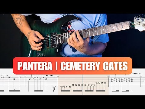 Pantera - Cemetery Gates Guitar Solo Lesson With Guitar Tab