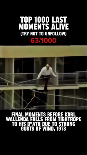 Last Moments Alive | In San Juan, Puerto Rico, legendary high-wire performer Karl Wallenda attempted one of his signature feats — balancing between two towers,... | Instagram