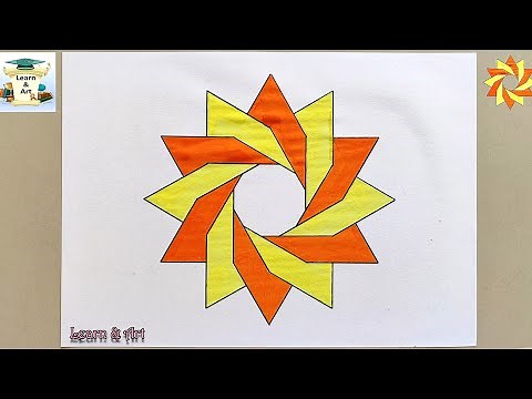 Simple Geometric Pattern with Painting | How to Draw Easy Geometric Patterns by @learnart | Patterns