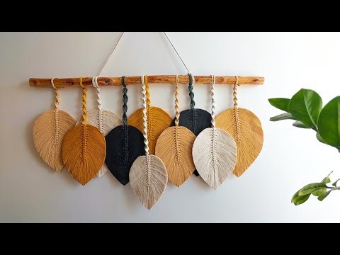 Macrame Leaf Wall Hanging Tutorial | How To Make Macrame Leaf
