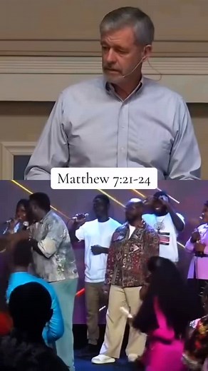 Matthew 7:22-24 22 On that day many will say to me, ‘Lord, Lord, did we not prophesy in your name, and cast out demons in your name, and do many mighty works in your name?’ 23 And then will I declare to them, ‘I never knew you; depart from me, you workers of lawlessness.’ 24 “Everyone then who hears these words of mine and does them will be like a wise man who built his house on the rock. . . . #fyp #gospel #bibletruth #christiantiktok | Benjamin A. Newman