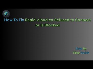 Rapid-cloud.co “Refused to Connect / Blocked” Fix (2025) — Browser, DNS, Firewall Steps