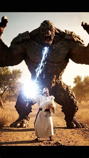 Jesus Power Stops Giant Monster #shorts #viral #trending #christianshorts #jesus #marvel#faith#movie
