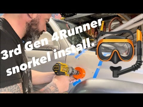 3rd generation 4RUNNER snorkel for $140.00 from Amazon full install DIY