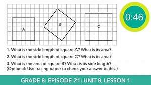 OUR 6-8 Math: Grade 8 Unit 8 Lesson 1 PBS Distance Learning Support