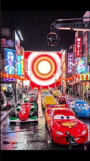 How Cars 2 Was Filmed 🎬🏎 #behindthescene #movies #disney