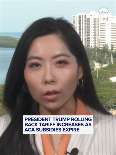 President Trump is rolling back tariffs on furniture, kitchen cabinets and vanities, delaying higher tariff rates on those goods that were set to take effect on Jan. 1. Meanwhile, insurance subsidies that have helped millions of Americans pay for health coverage expired when 2025 ended on Wednesday, raising costs for over 20 million Americans. ABC News' Selina Wang reports. #trump #economy #health #news #abcnews