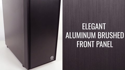 Thermaltake Versa H17 Black Micro ATX Mini Tower Gaming Computer Case 2.0 Edition with One 120mm Rear Fan Pre-Installed CA-1J1-00S1NN-A0