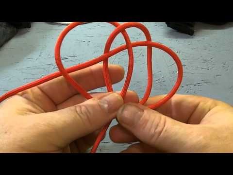 How to make a paracord button knot