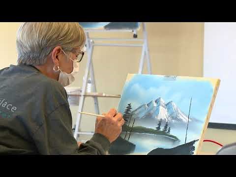 Step inside a painting class at 'The Bob Ross Experience'