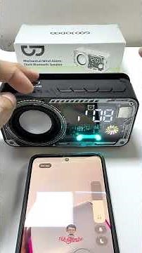Goojodoq high-bass bluetooth with alarm clock speaker #goojodoq #bluetoothspeaker #portablespeaker