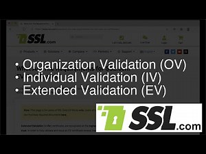 Validation Requirements for OV, IV, and EV Certificates