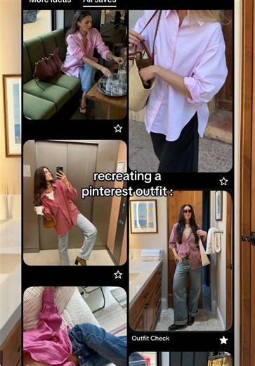 Styling Today: a pink button up 🩰 #outfitideas #buttonup #chic #outfitinspo #pinterestoutfit