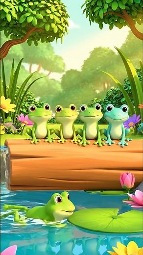 🐸 Frog Puzzle Fun | Learn Animals | Five Little Speckled Frogs #cocomelon #toddlerlearning #shorts