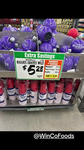 Heard the grape Biggie was on sale @WinCo Foods so you know I had to buy 10😉🤭🤫🤣 #buzzball #biggies #winco #fyp #california
