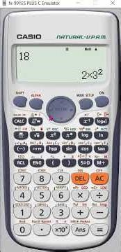 Prime factors using a calculator, divisor, and multiplier