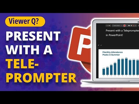 How to Present with Teleprompter in PowerPoint without Recording 🔥 [VIEWER QUESTION]