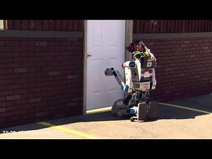 Team KAIST's DRC-HUBO Robot Completes Door Task (3/8)