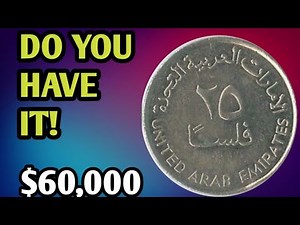 United Arab Emirates 25 Fils Coin – Arabic Numerals & Traditional Design