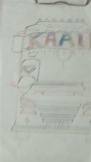 my drawing kaali bus
