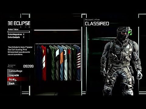 Splinter Cell: Conviction | All Uniforms, Camos And Weapons [Deniable Ops] 1080P 60FPS