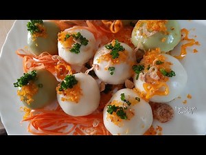 How to make BANH IT TRAN with shrimp, meat and green bean filling at home, still soft and chewy t...