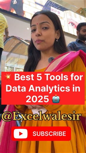 31K views · 825 reactions |  Best 5 Tools for Data Analytics in 2025 烙 #exceltricks #excelwalesir #computertips | Excel Wale Sir | Facebook
