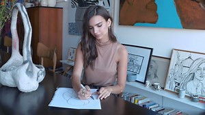 5.5K views · 11 reactions | From a chess set made by her father to countless eclectic paintings, Emily Ratajkowski's loft is full of the coolest finds. Take a peek inside as she answers 73 questions for Vogue. | VOGUE India | Facebook