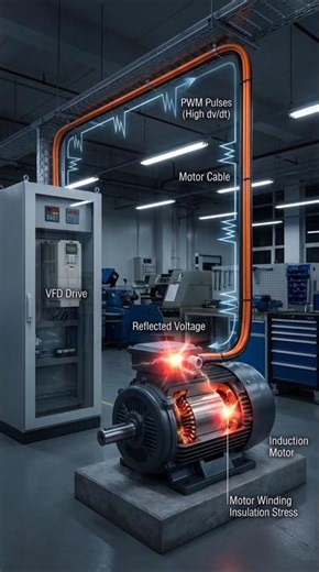 VFD DC/dt motor insulation test ll VFD Motor insulation testing l #electricalengg #motovlog #vfd #yt