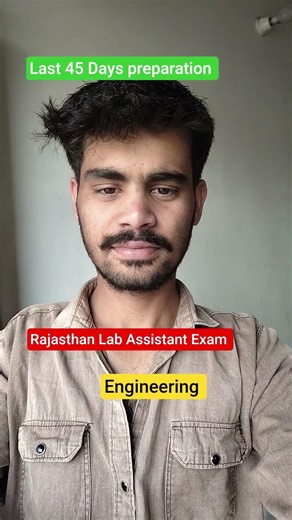 Rajasthan Lab Assistant exam and Engineering preparation #labassistant #rajasthan #motivation